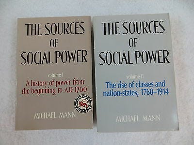 Michael Mann THE SOURCES OF SOCIAL POWER 2 Volume Set Cambridge Press | eBay