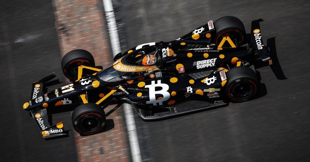 First Bitcoin-Funded Indy 500 Car Makes Historic Race ...