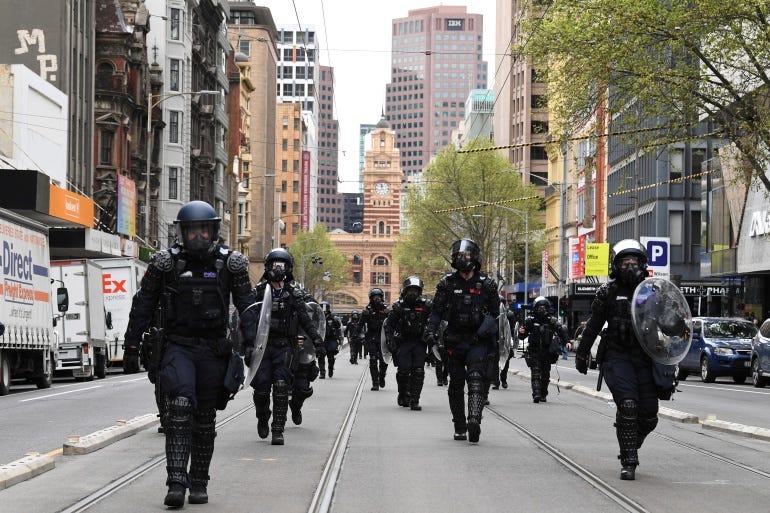 Police tactics questioned as relative calm returns to Melbourne |  Coronavirus pandemic News | Al Jazeera