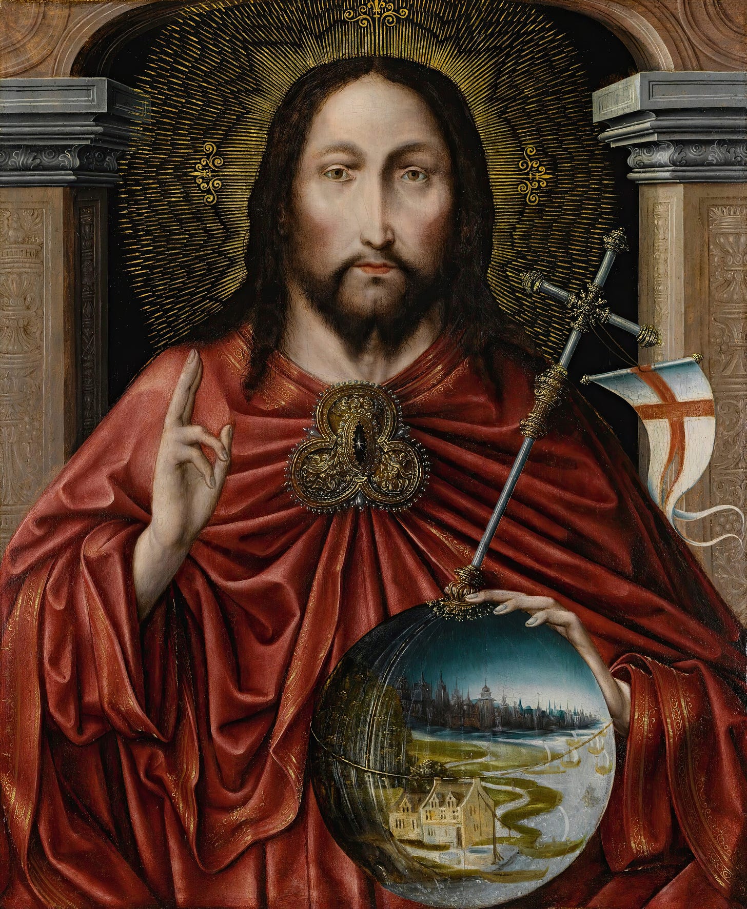 Christ As Salvator Mundi (circa 1520) by Flemish School