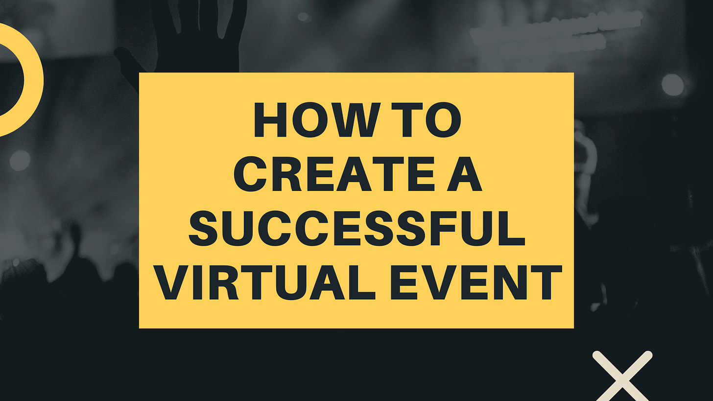 how to create a successful virtual event, create virtual event, online event guide, how to host online event, host zoom event