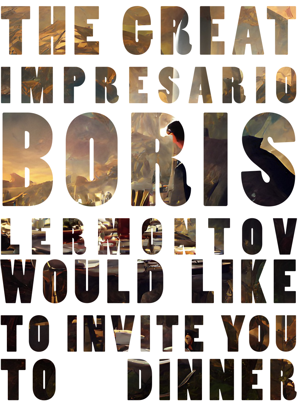 The Great Impresario Boris Lermontov Would Like To Invite You To Dinner