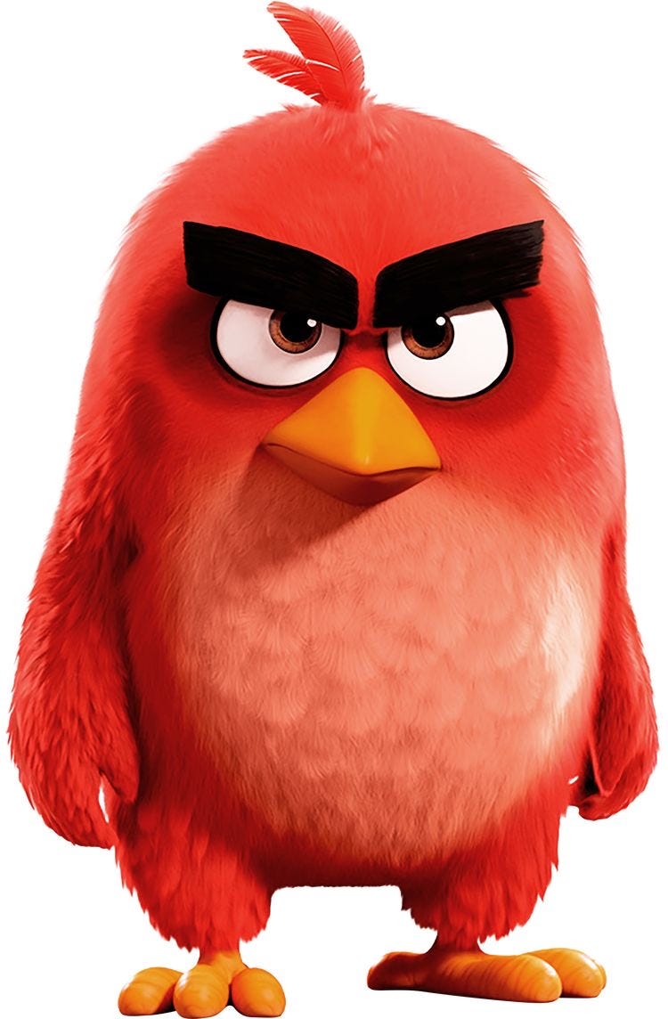 An angry bird