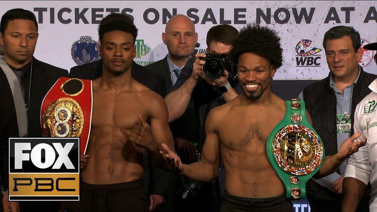 Shawn Porter, Errol Spence Jr. make weight for their unification bout |  WEIGH-INS | PBC ON FOX - YouTube