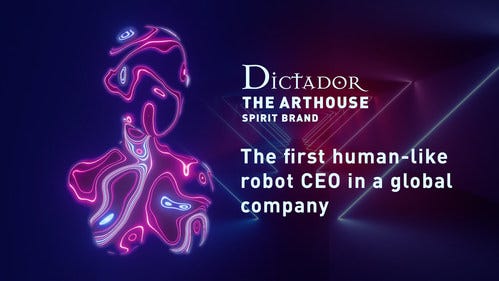 Dictador announces the first robot CEO in a global company (PRNewsfoto/Dictador)