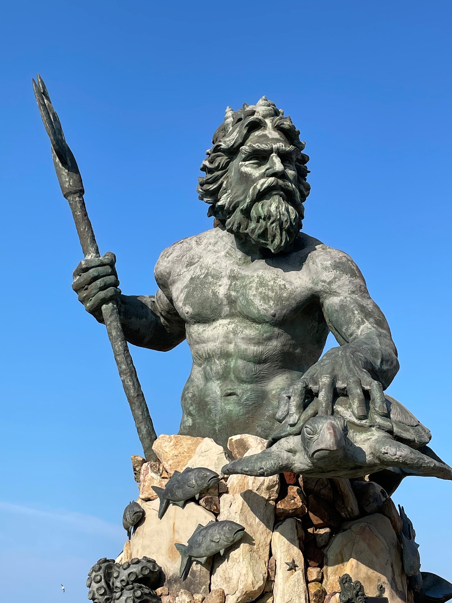 Statue of Neptune at Virginia Beach, Virginia