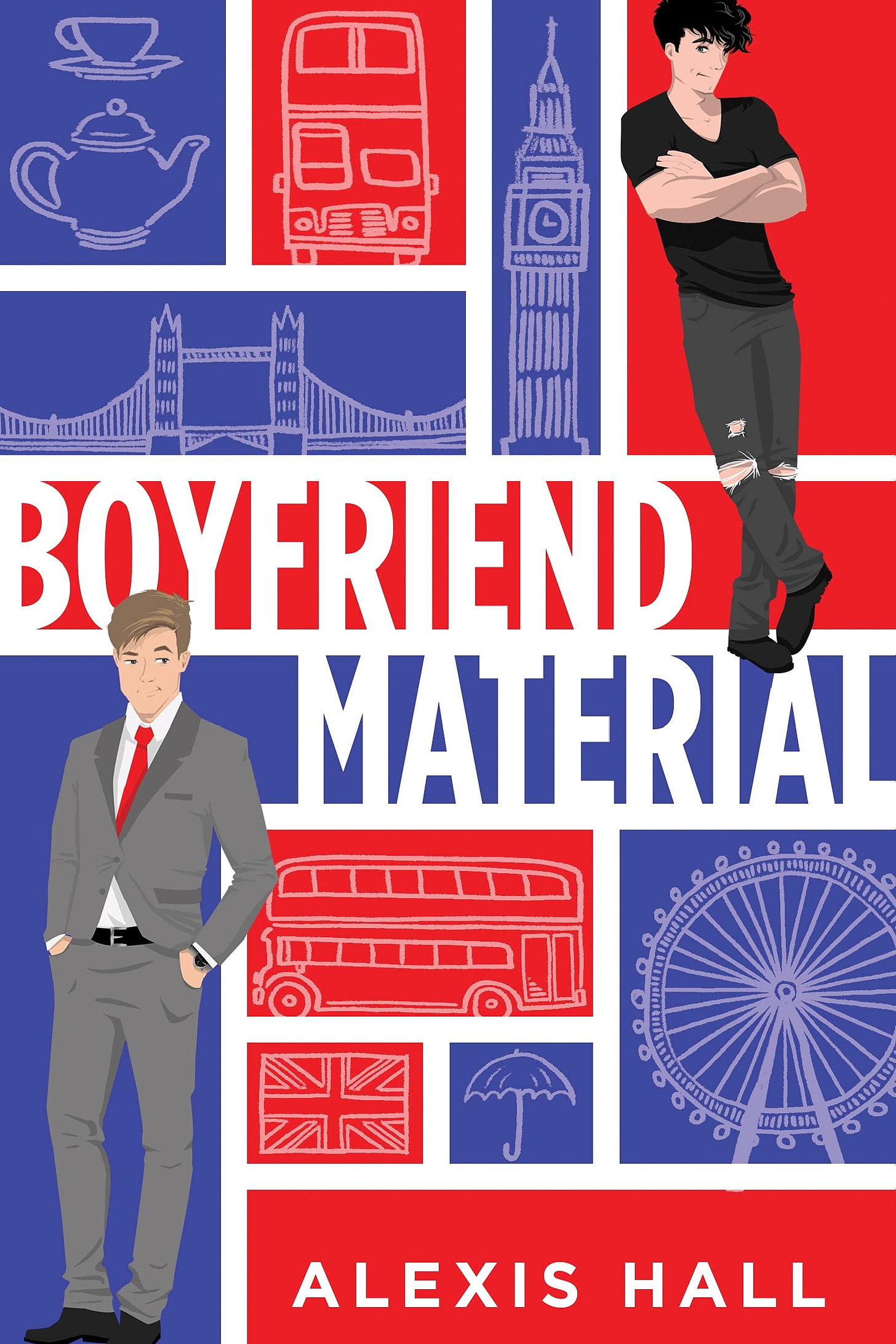Cover of Boyfriend Material by Alexis Hall