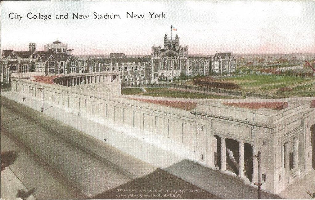 Lewisohn Stadium at CCNY sat 8,000 when it opened in 1915, but had only 300 spectators for CCNY's last football game in 1950.