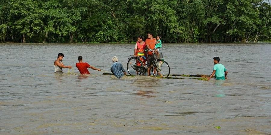 Assam flood situation improves as major rivers continue receding trend,  8.54 lakh affected- The New Indian Express