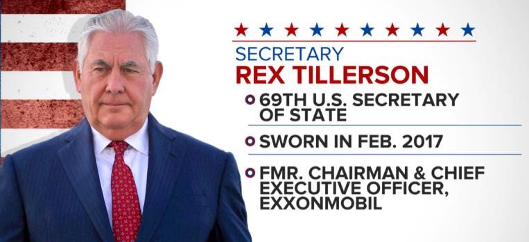 Secretary Rex Tillerson Bio