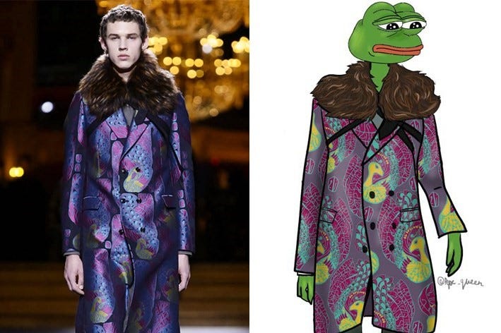 Dressing sad frog meme Pepe in the latest menswear | Dazed