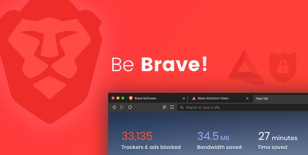 An image of the Brave browser.