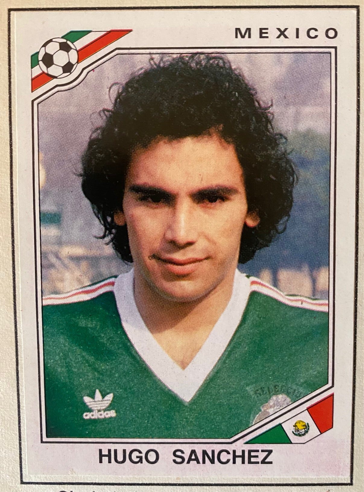 Figurina Hugo Sanchez Mexico '86