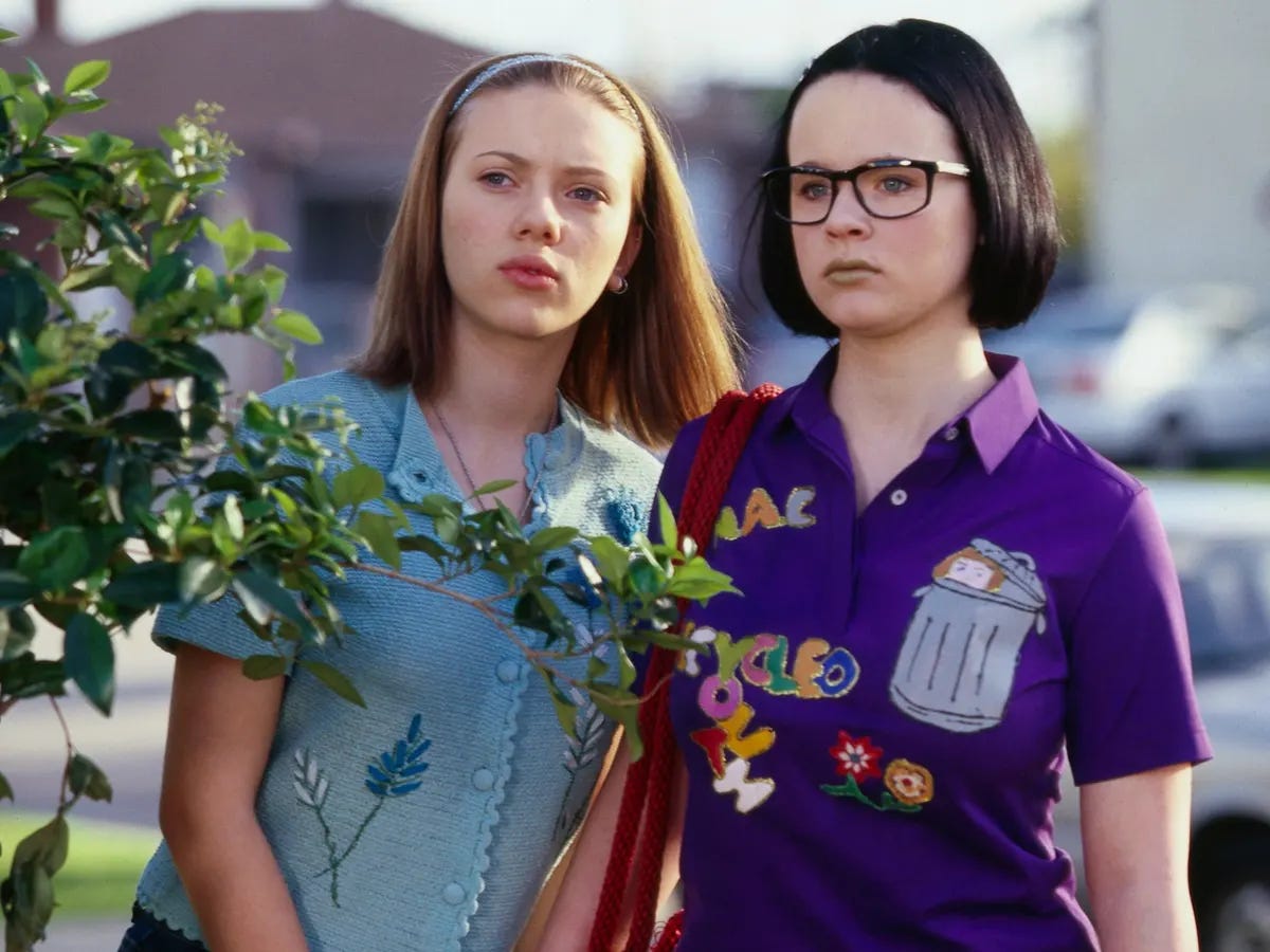 Thora Birch and Scarlett Johansson