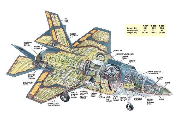 f35 cutaway drawing | Fighter jets, Fighter aircraft, Cutaway