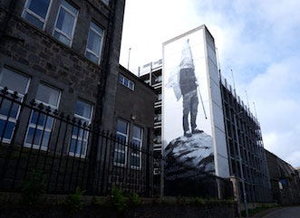 Jofre Oliveras mural in Aberdeen