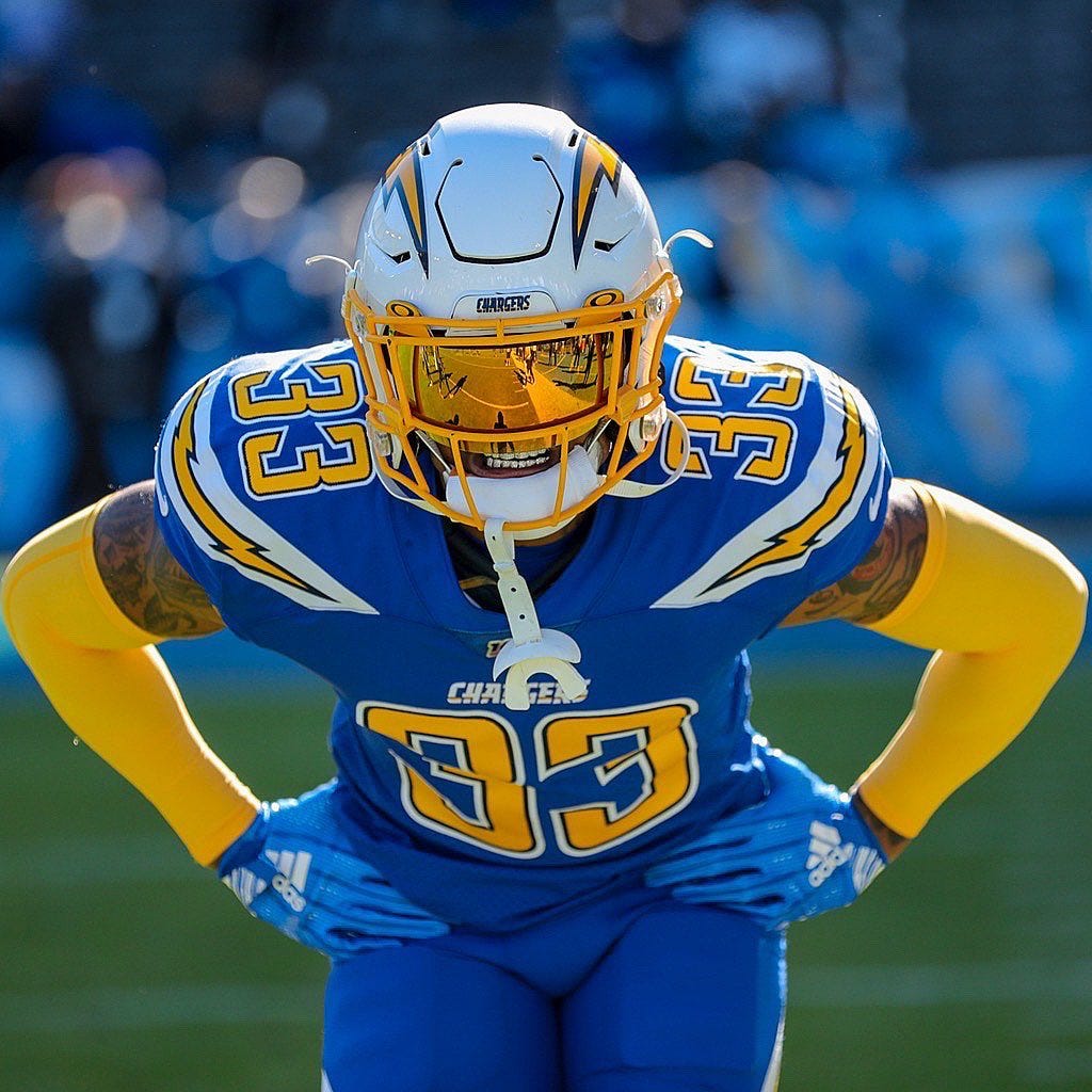 PFF on Twitter: &quot;Passer Rating Allowed to TEs | 2018 Derwin James - 21.3  (1st) NFL AVG - 104.7… &quot;