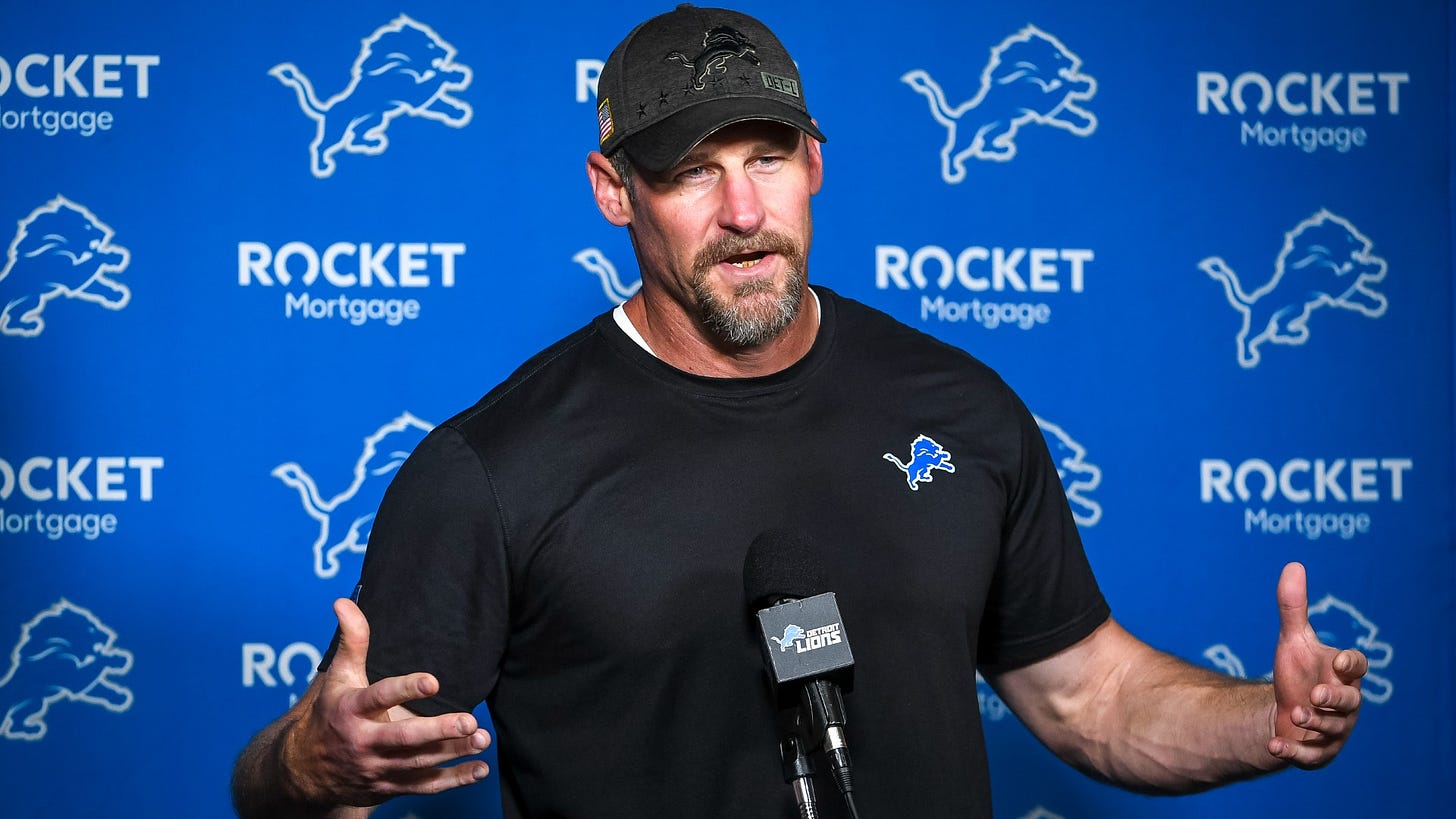 Dan Campbell offers uplifting compliment on Lions roster: &#39;There&#39;s no turds  here&#39; | Sporting News