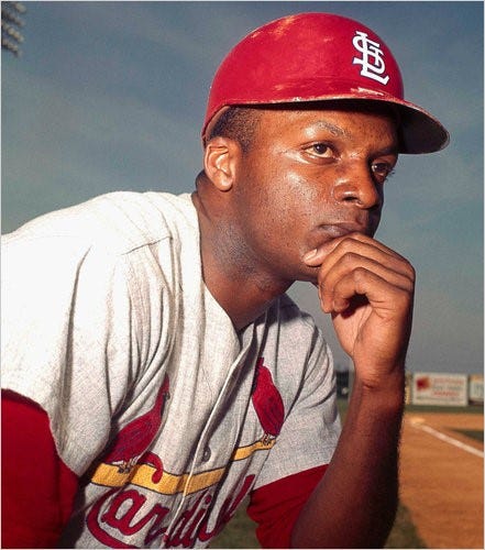 Looking Black On Today: "Free Agent" Curt Flood Made His Major League  Baseball Debut | Black Then