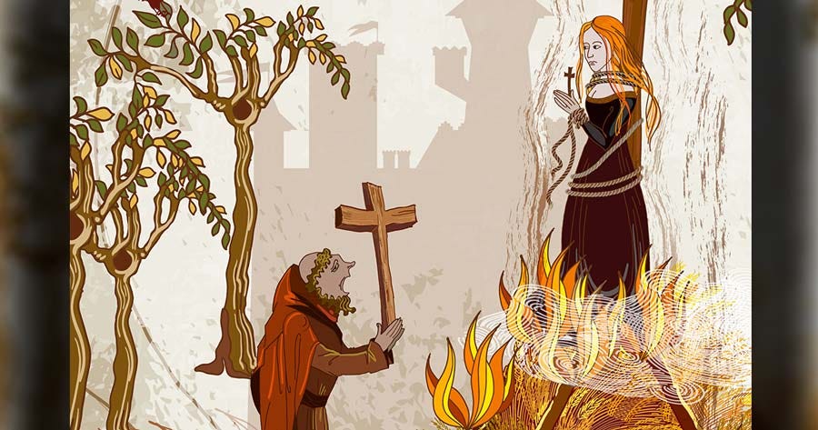 The persecution of witches is a common theme within the history of witchcraft. Source: Matrioshka / Adobe Stock 