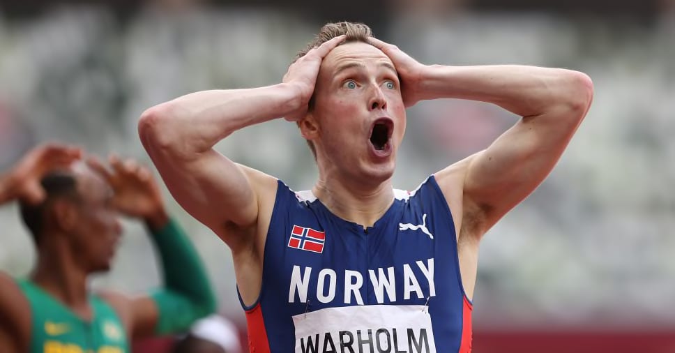 Norway&#39;s Karsten Warholm breaks world record in men&#39;s 400m hurdles