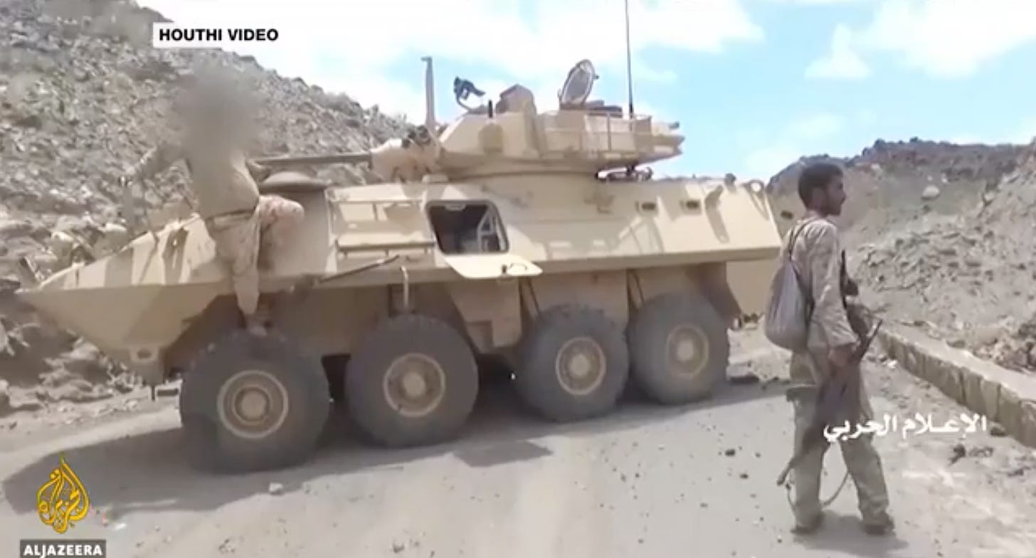 Footage appears to show Canadian-made armoured vehicle captured by Yemen  rebels in fighting with Saudis | Ottawa Citizen