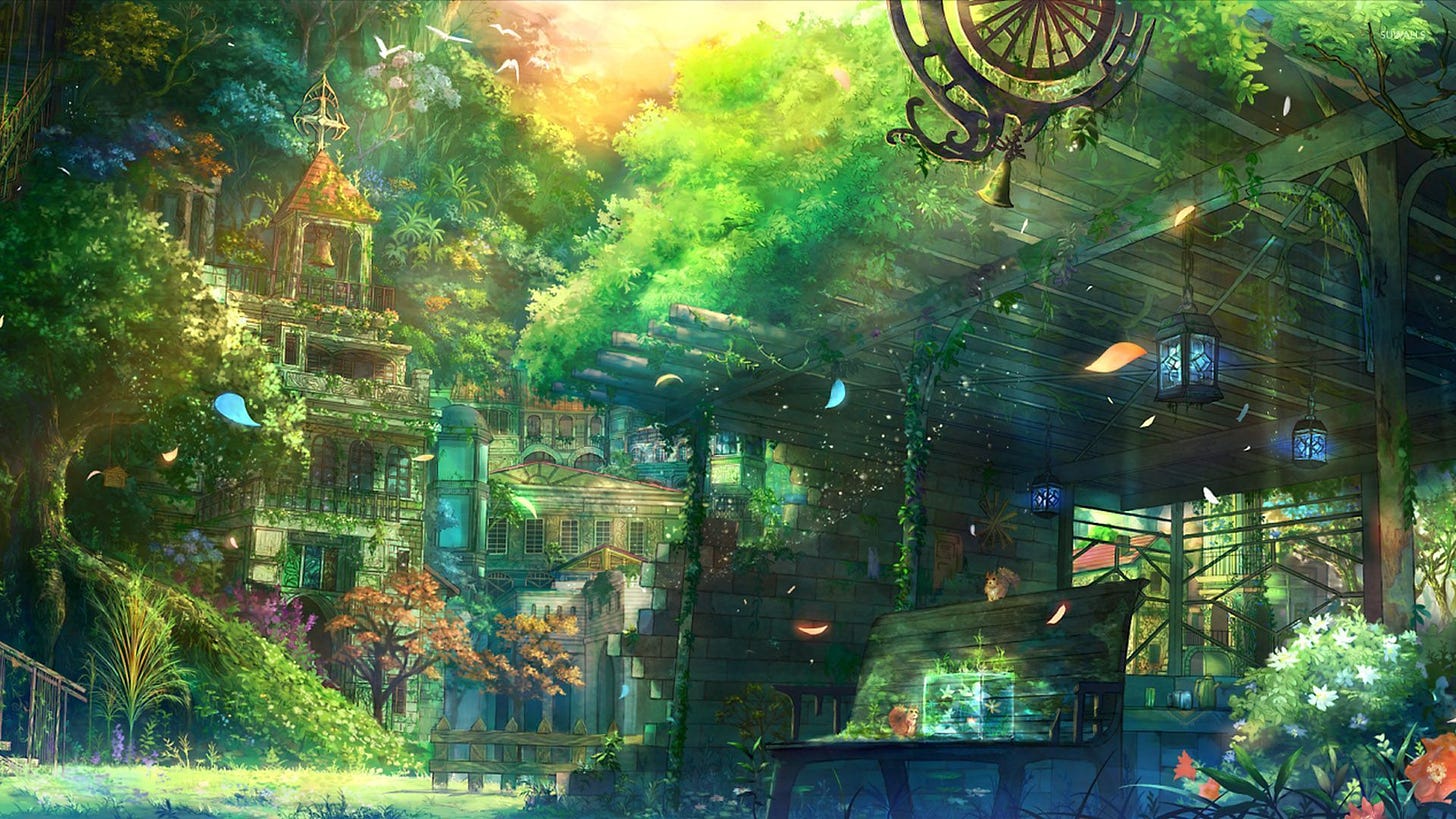 Anime Garden Wallpapers - Top Free Anime Garden Backgrounds ...