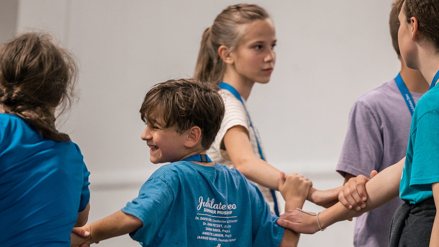 The joy of folk dancing at the 2022 Jubilate Deo Summer Music Camp
