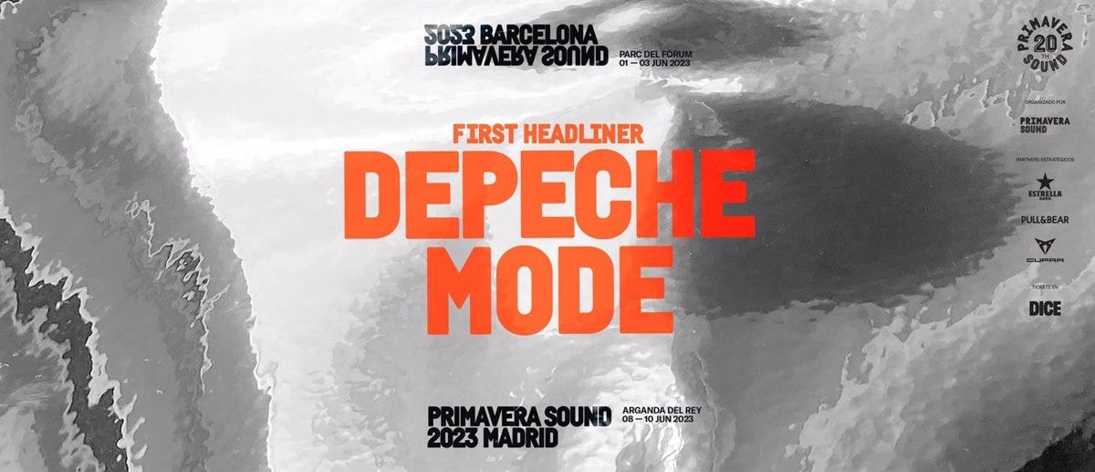 El Primavera Sound 2023 anuncia a Depeche Mode como primer cabeza de cartel
