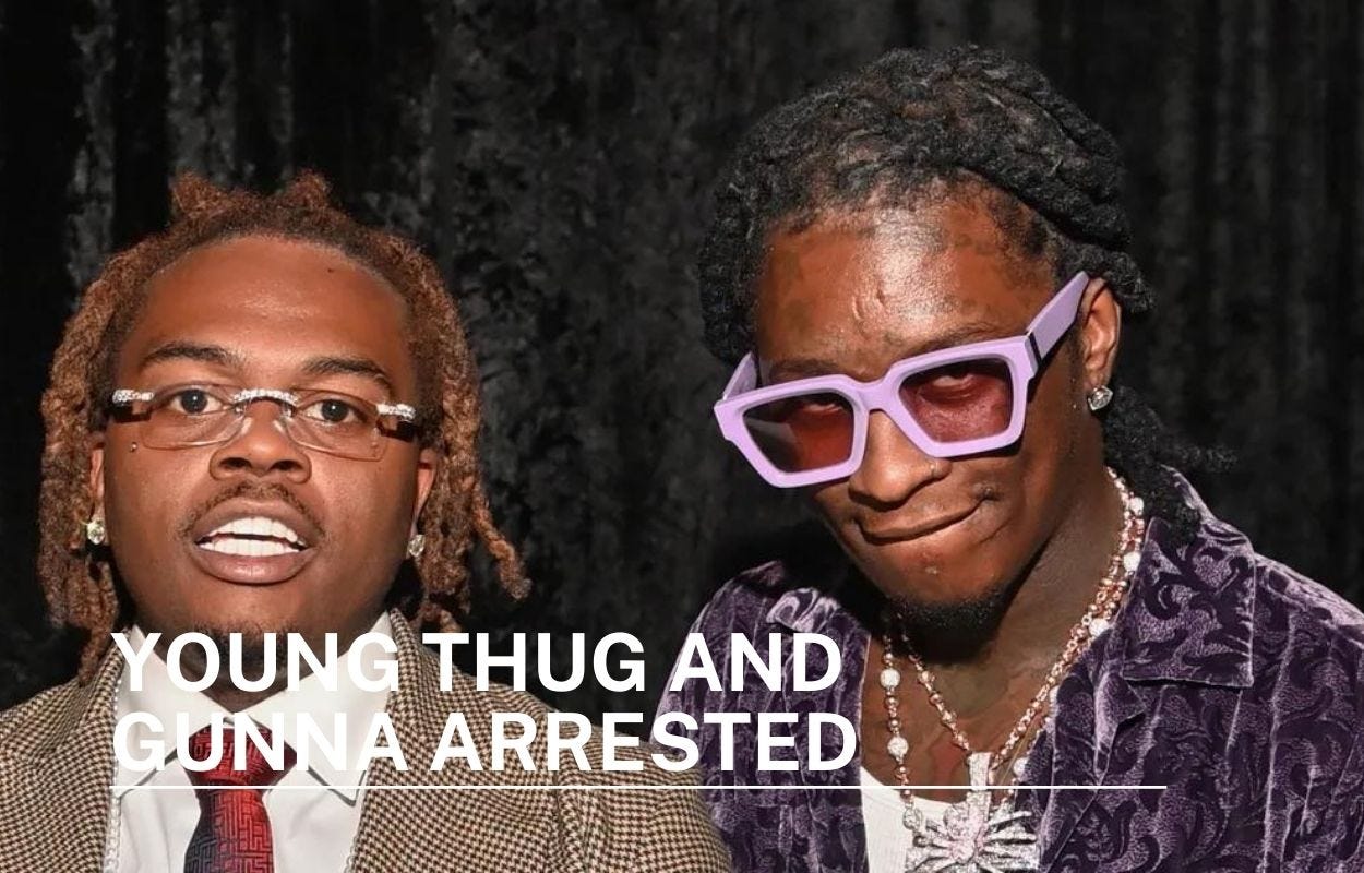 Rappers Young Thug And Gunna Arrested For Racketeering In Atlanta