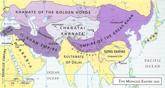 Map - Mongol Empire 1260