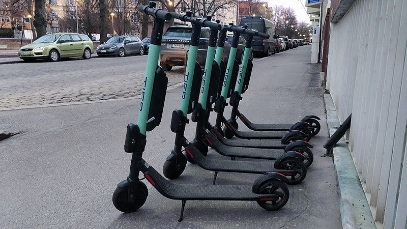 File:Electric scooters in Finland