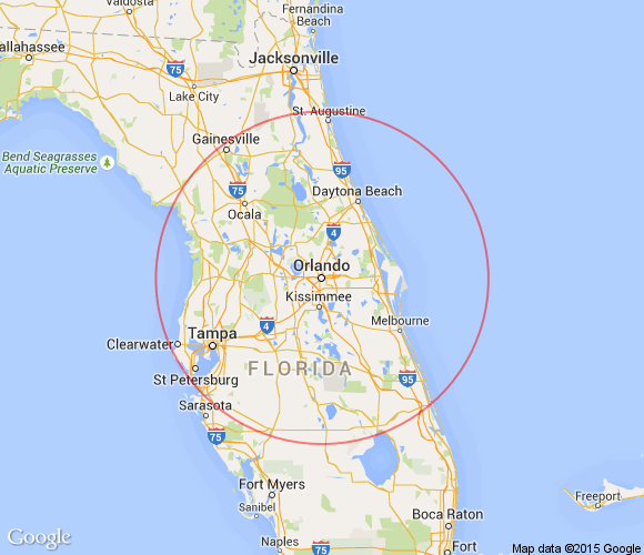 Places to see within 100 miles of Orlando, Florida.