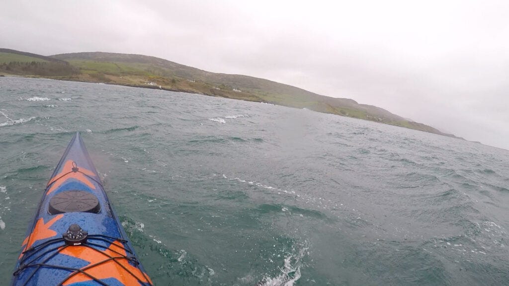 Rockpool Taran 16 in gusty conditions on Bantry Bay