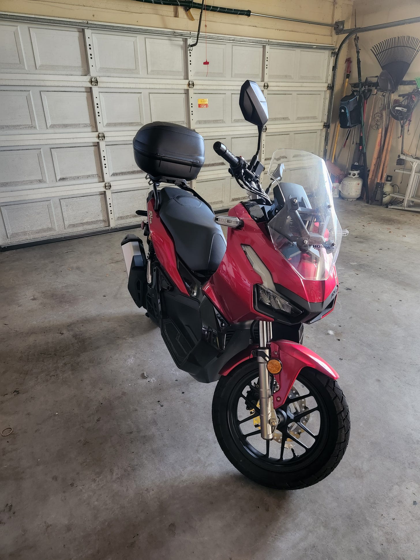 Red Honda Scooter