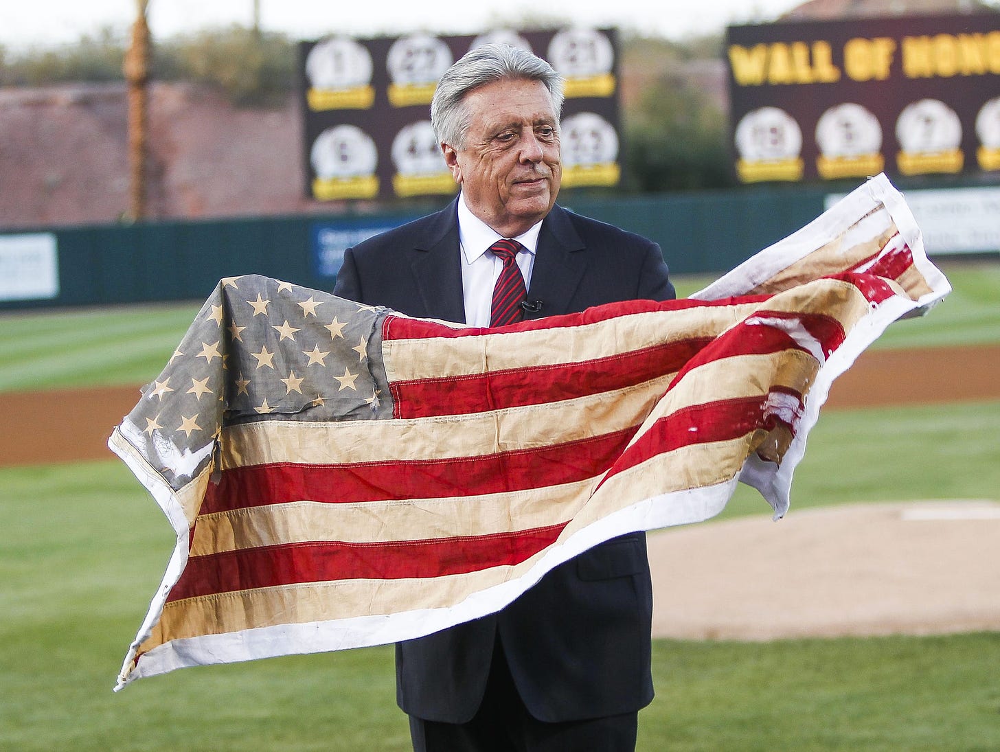 Forty years ago, Rick Monday, a former Arizona State baseball player, stepped in to save a U.S. flag from being burned by protesters at Dodger Stadium in Los Angeles.