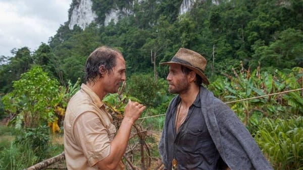 Matthew McConaughey and Édgar Ramirez star as a prospector and geologist who strike it rich with Indonesian gold in "Gold," a 2016 comedy-drama released by The Weinstein Company.