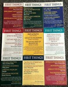 Lot 9 First Things Magazine, 2007, Pub. by Institute on Religion ...