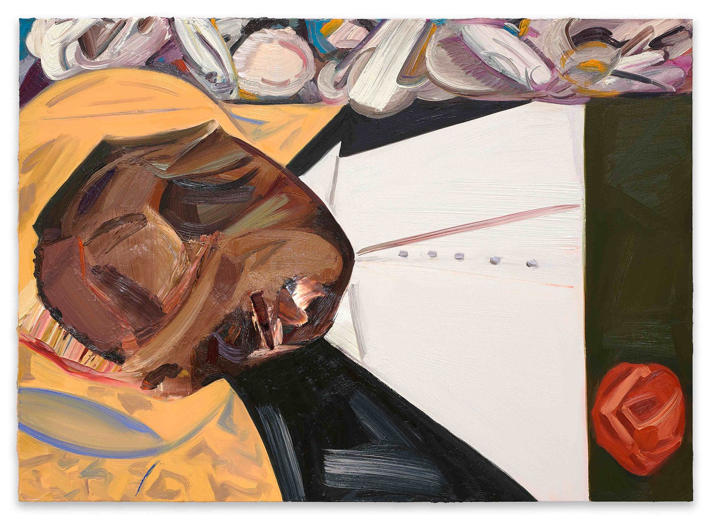 (‘Open Casket’ by Dana Schutz, 99 x 135 cm, Oil on Canvas, 2016, sourced from Google)