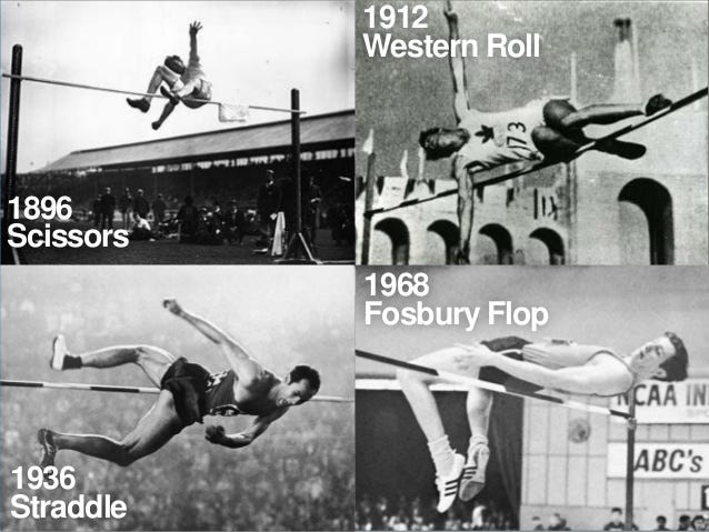 The Dick Fosbury Flop: How to Think Outside the Box and Innovate New Ideas.