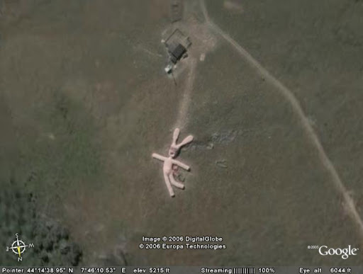 Giant Rabbit in Google Earth - Google Earth Cool Places