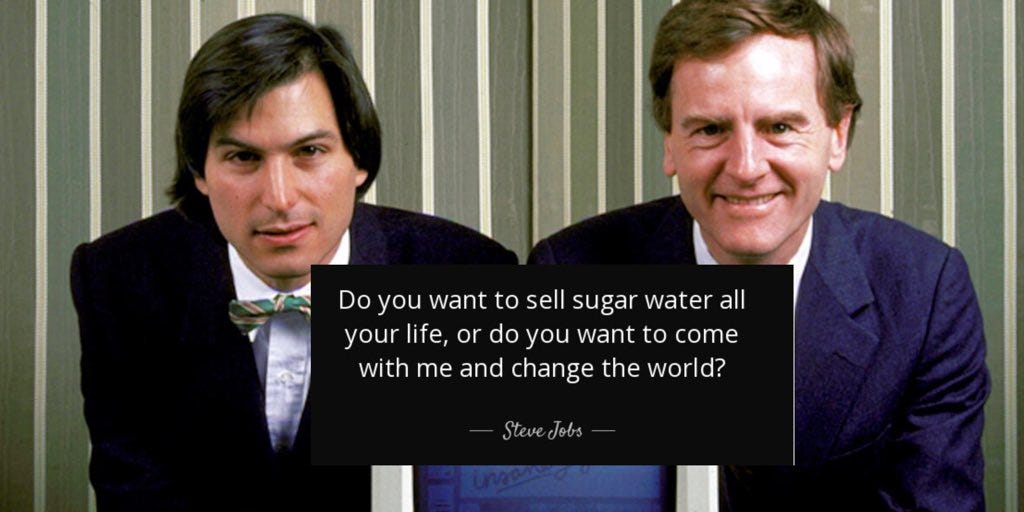 Jon Erlichman on Twitter: "On this day in 1983: Steve Jobs hires Pepsi's  John Sculley to be Apple's CEO https://t.co/8FVD2ZtqDu" / Twitter