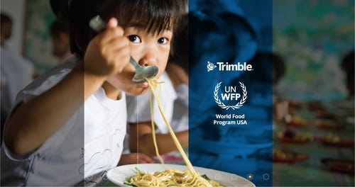 Trimble Observes World Food Day with $100,000 Donation to World Food Program USA