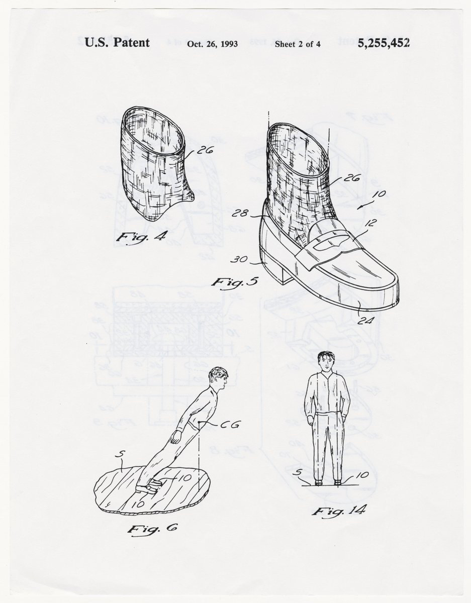 US National Archives on Twitter: "Let's lean into to the weekend with the  patent for Michael Jackson's shoes used to perform one of his signature  moves, the anti-gravity illusion seen in his "
