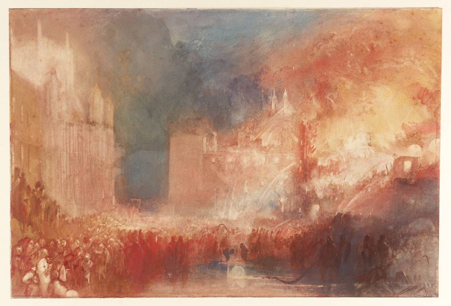 The Burning of the Houses of Parliament', Joseph Mallord William ...