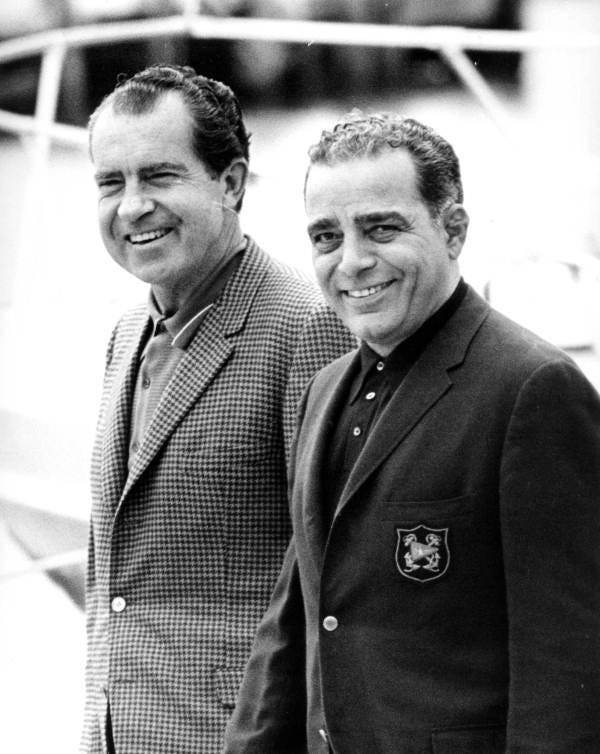 Richard Nixon and Bebe Rebozo