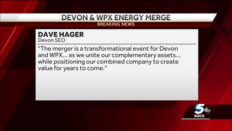 #MergerMonday - Devon and WPX
