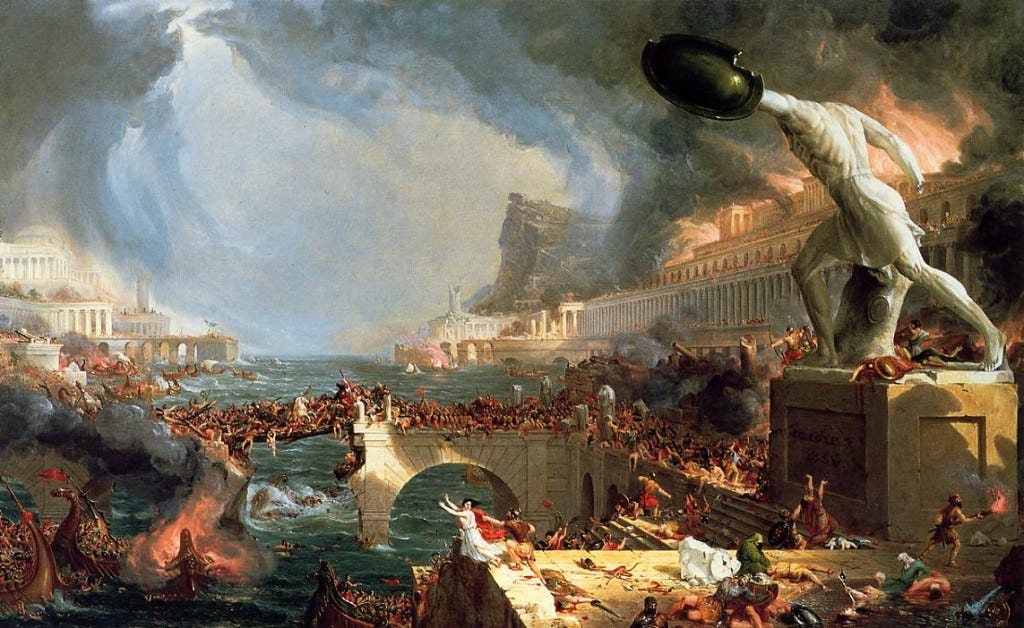 What Does a Painting of the Fall of Rome Have to Do With News in the  Digital Age? | MEDIA AND MAYHEM