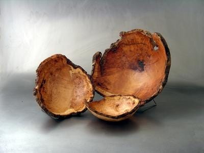 burl bowl cherry