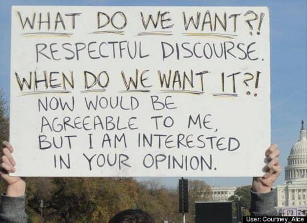 funny protest signs - Dump A Day